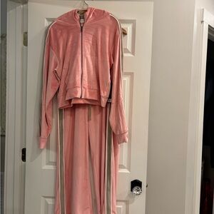 Pink Velour Tracksuit